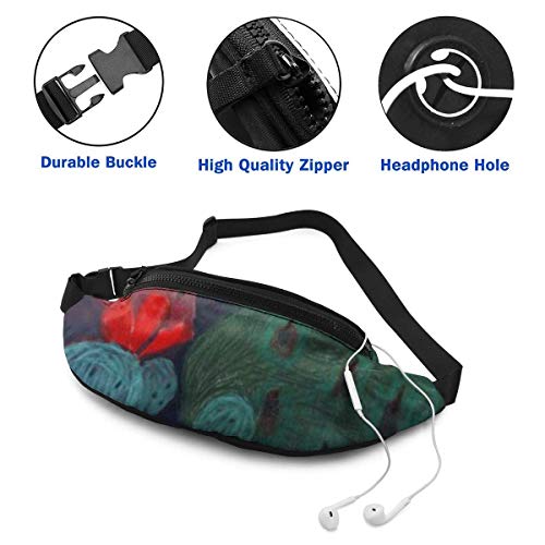 XCNGG Bolso de cintura corriente bolso de cintura de ocio bolso de cintura bolso de cintura de moda Funny Cactus Fanny Packs for Women and Men Waist Bag Adjustable Belt for Outdoors Workout, Traveling