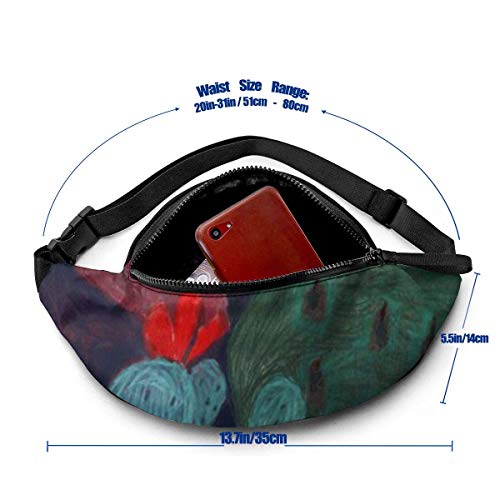 XCNGG Bolso de cintura corriente bolso de cintura de ocio bolso de cintura bolso de cintura de moda Funny Cactus Fanny Packs for Women and Men Waist Bag Adjustable Belt for Outdoors Workout, Traveling
