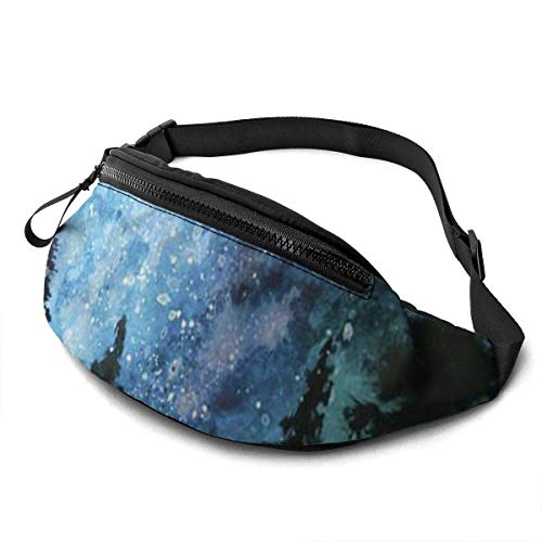 XCNGG Bolso de cintura corriente bolso de cintura de ocio bolso de cintura bolso de cintura de moda Night Sky Fanny Packs for Women and Men Waist Bag Adjustable Belt for Outdoors Workout, Traveling,Ca