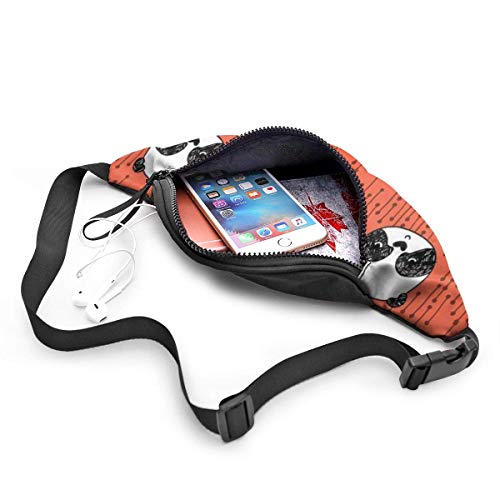 XCNGG Bolso de cintura corriente bolso de cintura de ocio bolso de cintura bolso de cintura de moda Panda Background Fanny Packs for Women and Men Waist Bag Adjustable Belt for Outdoors Workout, Trave