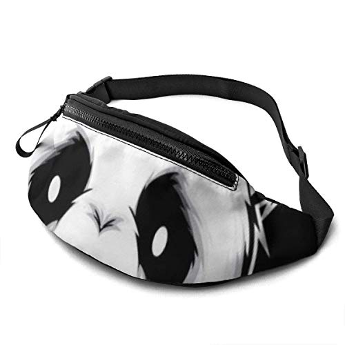XCNGG Bolso de cintura corriente bolso de cintura de ocio bolso de cintura bolso de cintura de moda Panda Head Fanny Packs for Women and Men Waist Bag Adjustable Belt for Outdoors Workout, Traveling,C