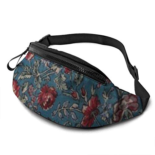 XCNGG Bolso de cintura corriente bolso de cintura de ocio bolso de cintura bolso de cintura de moda Vintage Flowers Fanny Packs for Women and Men Waist Bag Adjustable Belt for Outdoors Workout, Travel