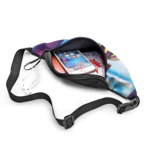 XCNGG Bolso de cintura corriente bolso de cintura de ocio bolso de cintura bolso de cintura de moda Watercolor Hot Air Balloon Fanny Packs for Women and Men Waist Bag Adjustable Belt for Outdoors Work