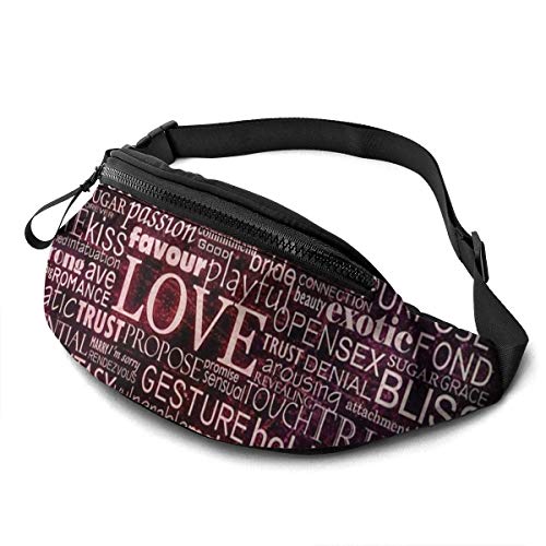 XCNGG Bolso de la cintura del ocio bolso que acampa bolso del montañismo Waist Pack Bag for Men&Women, Mother's Day Flowers Utility Hip Pack Bag with Adjustable Strap for Workout Traveling Casual Runn