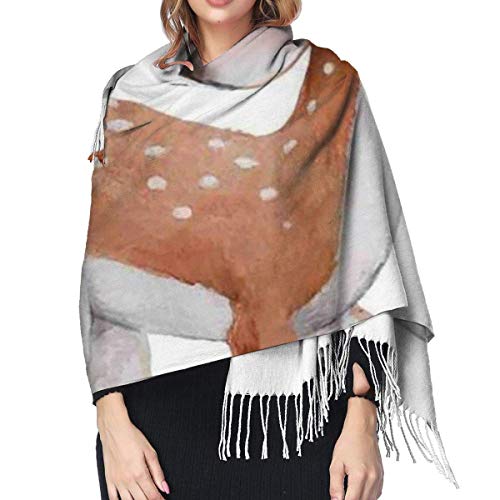 XCNGG Bufanda con flecos de cachemira de imitación chal bufanda larga de moda Women Scarves Winter Soft Wraps Young Adult Cashmere-like Shawl Stole Scarf