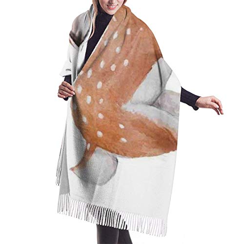 XCNGG Bufanda con flecos de cachemira de imitación chal bufanda larga de moda Women Scarves Winter Soft Wraps Young Adult Cashmere-like Shawl Stole Scarf