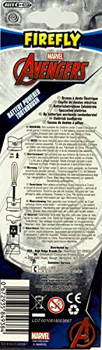 Xen-Labs - Firefly Marvel - Cepillo de dientes eléctrico funciona con pilas, diseño Iron Man/Captain America, 100 ml