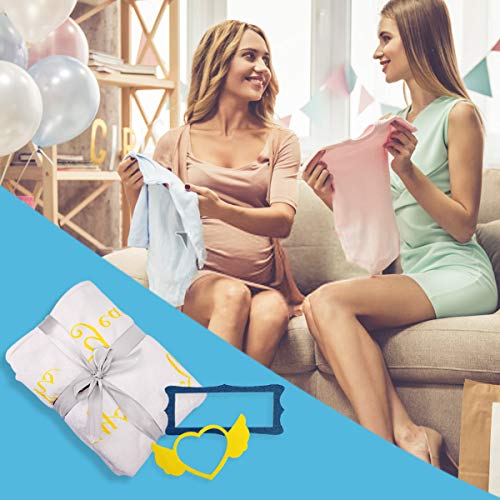 Xiangmall Manta Mensual Bebe Franela Manta de Hito Fondo de Fotografía con Marco para Recién Nacido Niños Niñas Baby Shower Regalo (Luna)