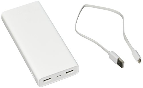 Xiaomi Mi Power Bank 20000mAh Ión de litio Blanco batería externa - Baterías externas (Blanco, Teléfono móvil/smartphone, Tablet, MP3/MP4, GPS, Lector de libros electrónicos, Rectángulo, Mi, Apple, Samsung, HTC, Google, BlackBerry, Ión de litio, 20000 mAh