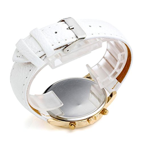 Xinantime Relojes Pulsera Mujer,Xinan Cuarzo Romana Cuero de Imitación Relojes Regalo (Blanco)