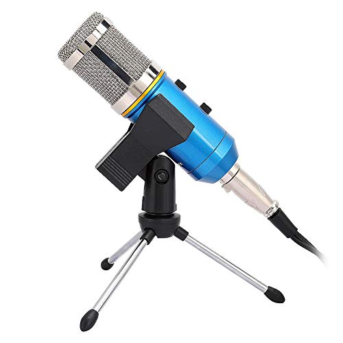 Xinwoer Micrófono, 3.5 mm Esponja a Prueba de Viento chapada en Oro Reverberación incorporada Controlador de micrófono de Mano Gratis para computadora Condensador Transmisión en Vivo Karaoke