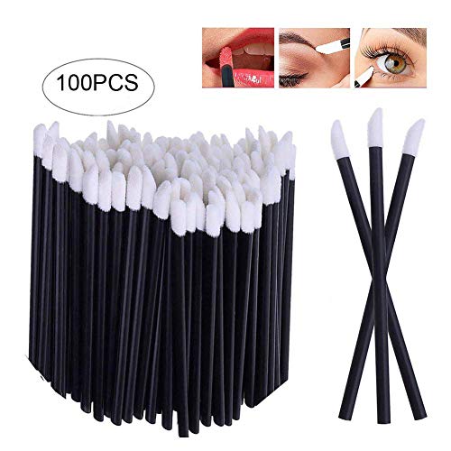 Xiton 100pcs desechables pincel pincel labios para brillo de labios pintalabios Corrector Cepillos labios labio desechables pincel varitas Aplicador Perfecto maquillaje herramienta Kits