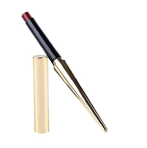 XKJFZ 1pc Barra De Labios Mate Impermeable Y Dura Más Tiempo Bala Belleza del Lápiz Labial Lip Cosmética Hidratante Diseño Satin Pintalabios Brillante Regalo para Las Mujeres Niñas (04)
