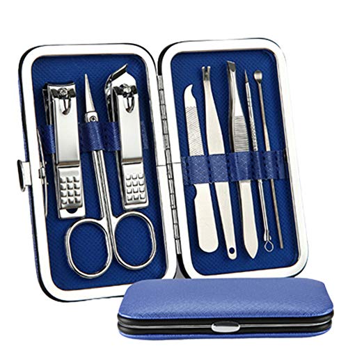 XMBT Cuidado De Uñas Cortador De Piezas Cortador De Cutículas Kit De Manicura Y Pedicura Juego De Estuches Juego De Regalo,Kit De Cortaúñas Harpily para Hombres Y Mujeres Pr Incluye Cortaúñas Uñas