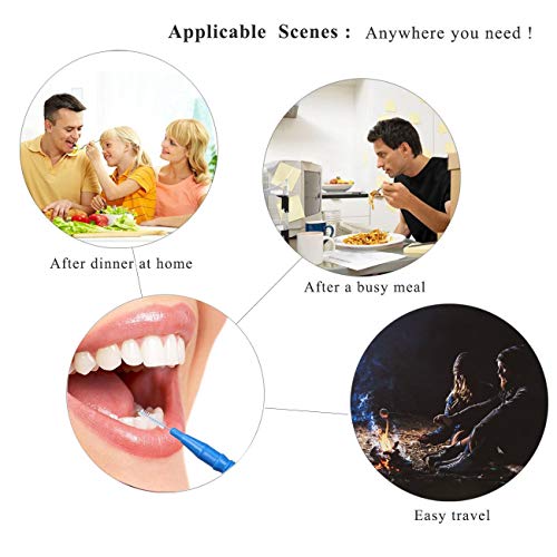 Xrten 50pcs Palillos de Limpieza interproximal, Cepillo interdental palillo de Dientes Entre el Cepillo del Cepillo del Diente
