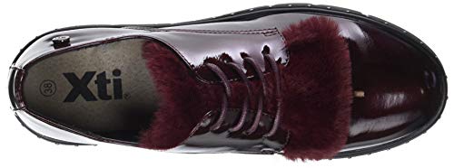 XTI 48392, Mocasines para Mujer, Morado (Burdeos Burdeos), 38 EU