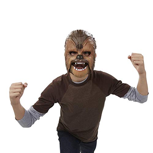 XWYWP Máscaras Halloween Star Wars Luminoso electrónico la Fuerza Despierta Chewbacca máscara Fiesta y Halloween máscara Juguetes con Voz