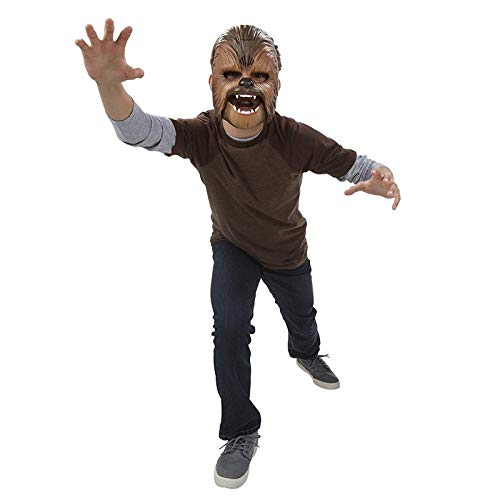 XWYWP Máscaras Halloween Star Wars Luminoso electrónico la Fuerza Despierta Chewbacca máscara Fiesta y Halloween máscara Juguetes con Voz