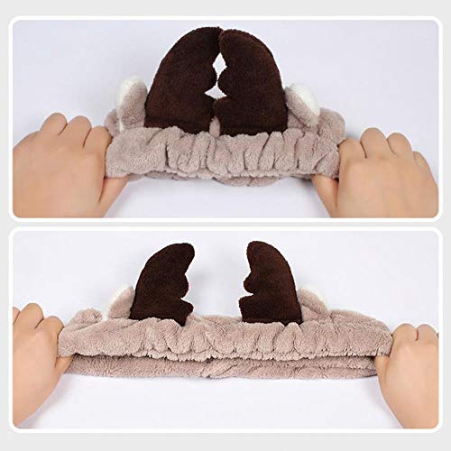 XZY Banda para el Cabello de Felpa Banda para el Cabello elástica Lavado de Cara Maquillaje Maquillaje Orejas de Conejo Arco Tocado Accesorios para el Cabello, FS751-58
