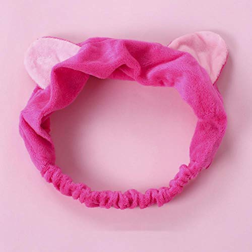 XZY Banda para el Cabello de Felpa Banda para el Cabello elástica Lavado de Cara Maquillaje Maquillaje Orejas de Conejo Arco Tocado Accesorios para el Cabello, FS751-58