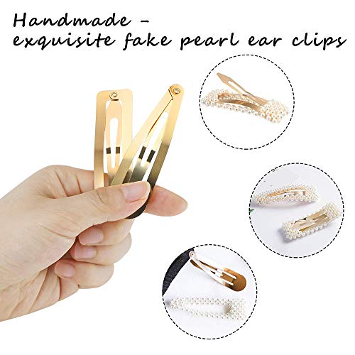 YADOCA 15 Pcs Perla Horquilla Elegante Horquilla Moda Pinza de Pelo Clips Pelo Perla Joyería Accesorios para el Cabello Pasadores de Pelo para Mujer y Niña