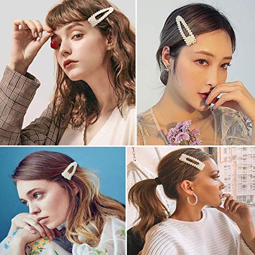 YADOCA 15 Pcs Perla Horquilla Elegante Horquilla Moda Pinza de Pelo Clips Pelo Perla Joyería Accesorios para el Cabello Pasadores de Pelo para Mujer y Niña