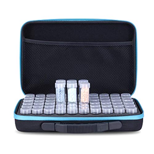 Yanhonin 60 Rejilla Caja De Bordado De Diamantes, Caja De Almacenamiento 5D Accesorios De Pintura Diamante, Caja De Almacenamiento De Cuentas De Diamantes