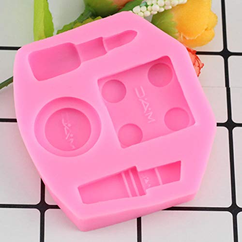 YANHU DIY Herramientas de Maquillaje Lápiz Labial Molde de Silicona Arcilla polimérica Moldes de Caramelo de Chocolate 3D Craft Baking Cupcake Fondant Herramienta de decoración de Pasteles