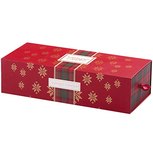 Yankee Candle Set de Regalo con 3 Velas Aromáticas en Tarro Pequeño, Colección Alpine Christmas, Estuche de Regalo Navideño