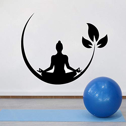 yaofale Etiqueta de la Pared del Vinilo de la meditación del Yoga Etiqueta de la Pared Zen Budista para el Dormitorio