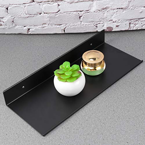 Yardwe Estante para baño Estantes de Metal montados en la Pared Almacenamiento de Ahorro de Espacio Estantería Champú Jabonera para Cocina Baño Casa (30 cm)