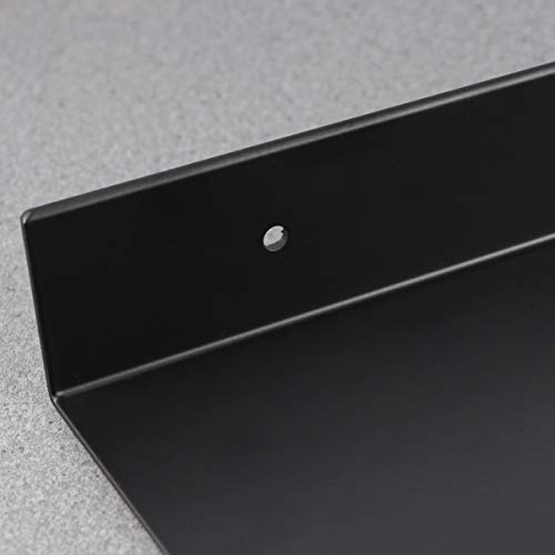 Yardwe Estante para baño Estantes de Metal montados en la Pared Almacenamiento de Ahorro de Espacio Estantería Champú Jabonera para Cocina Baño Casa (30 cm)