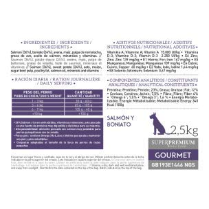 YERBERO Nature Gourmet salmón/boniato Comida Hipoalergénica para Perros de Razas Mini 2,5kg