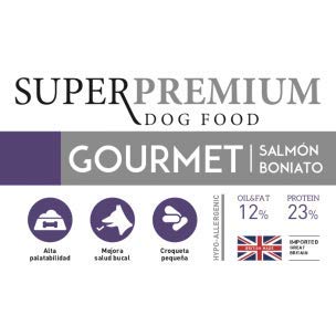 YERBERO Nature Gourmet salmón/boniato Comida Hipoalergénica para Perros de Razas Mini 2,5kg
