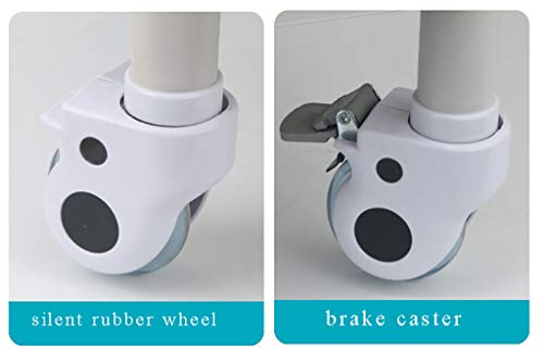 YHDD 3-Tier salón de spa de belleza peluquería del balanceo de la carretilla de la compra, de acero inoxidable médico de la compra YHDD (Size : S(L54*W37*H98cm))