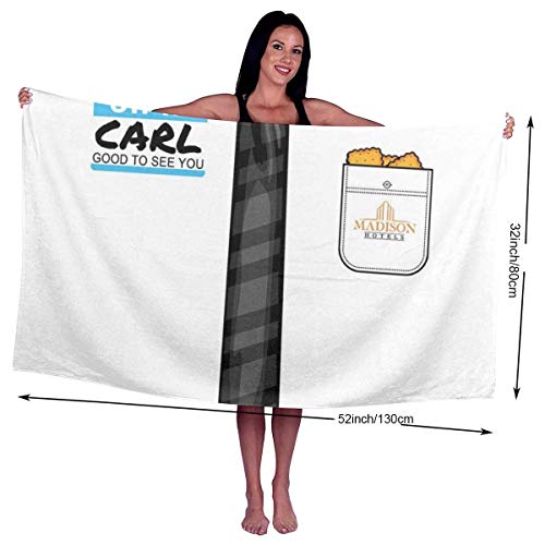 YHJUI Billy Madison Oh Hi Carl Toalla de baño Calidad de Hotel de Cinco Estrellas. Toalla de baño Premium Collection. Suave, Lujosa y Altamente Absorbente (1 Toalla de baño de 31x59 Pulgadas)