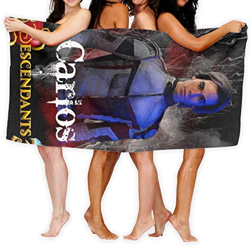 YHJUI Descendientes 3 Carlos Toallas de baño Suaves Toalla de Playa Toalla de baño Estampado de Moda Hombre Mujer Talla única