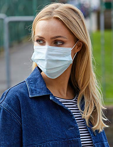 YHUK SY45 Máscara Protectora Desechable No Estéril de 3 Capas Tipo I (Paquete de 50 Máscaras)