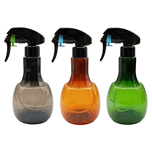Yingm Rociador Recargable Spray de 400 ml, 3 Unidades de Agua de la Botella por un huerto de Plantas Alimentación peluquería Manual Botella de Disparo Pulverizadores Baño de Cocina y Limpieza