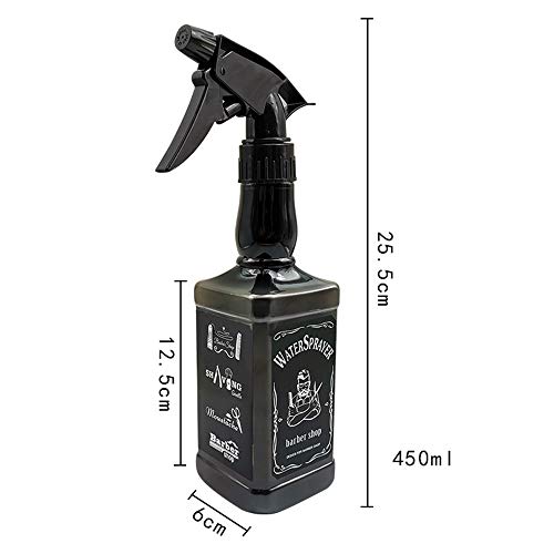 Yingm Rociador Recargable Spray de 450 ml, 3 Unidades de peluquería de Agua disperso Botellas de plástico Botella Planta de la Flor del rociador de Agua Baño de Cocina y Limpieza