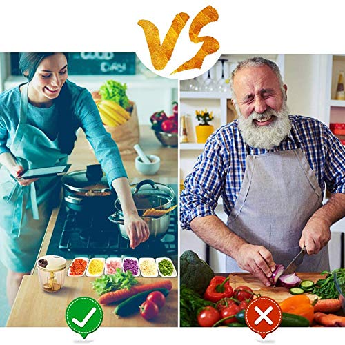 Yiyu con la máquina de Cortar la Cebolla por Cable, Cebolla Cebolla helicóptero trituradora Manual múltiple helicóptero máquina de Cortar Las Verduras for la Ensalada Obstzerkleinerer Fruta x