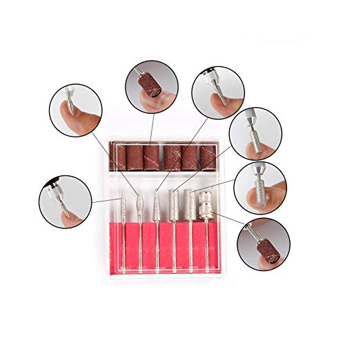 YIYYI, máquina de manicura eléctrica, Kit de herramientas de lijado para arte de uñas, brocas para uñas, cortadores de molino de cerámica para manicura, barniz de gel para uñas