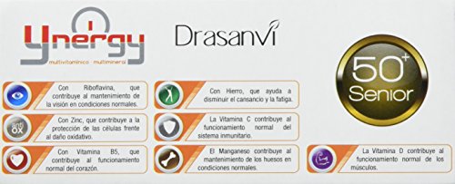 Ynergy Senior +50 36 cápsulas con Vitaminas, Minerales Drasanvi
