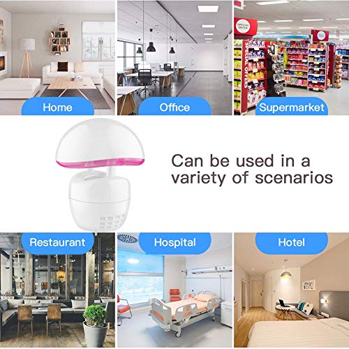 YOLL 2019 Nuevo Hot Mosquito Killer Dormitorio Insecto Trampa Fotocatalizador Mosquito Asesino Lámpara Forma de Seta con Luz LED Las Mujeres Embarazadas niños Pueden Usarlo con Confianza,Pink,1PSC