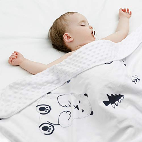 Yoofoss Baby Mantas Bebe Swaddle Wrap Bebé Chica o Baby Boy Mantas Suave y Confortable Saco de Dormir para Niños 75x100cm (Oso)