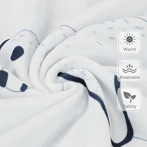 Yoofoss Baby Mantas Bebe Swaddle Wrap Bebé Chica o Baby Boy Mantas Suave y Confortable Saco de Dormir para Niños 75x100cm (Oso)