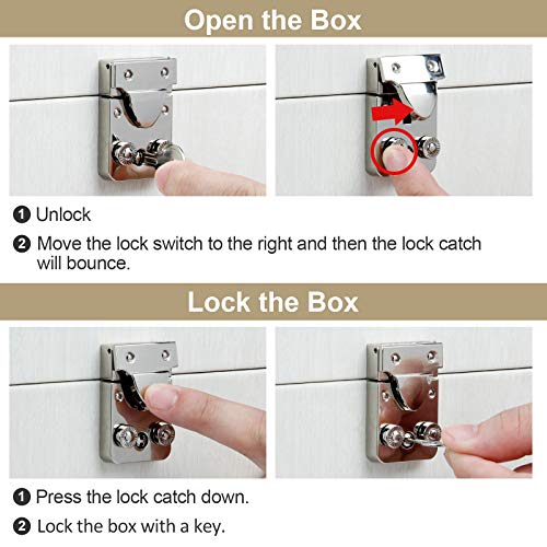 Yorbay Caja Joyero Bloqueable, Caja de joyería de Viaje Mini, Estuche de 7 Capas, para Pendientes, Pulseras, Anillos, Almacenamiento y Expositor, Regalo,Rayas Imitacion a Madera Blanco Reutilizable