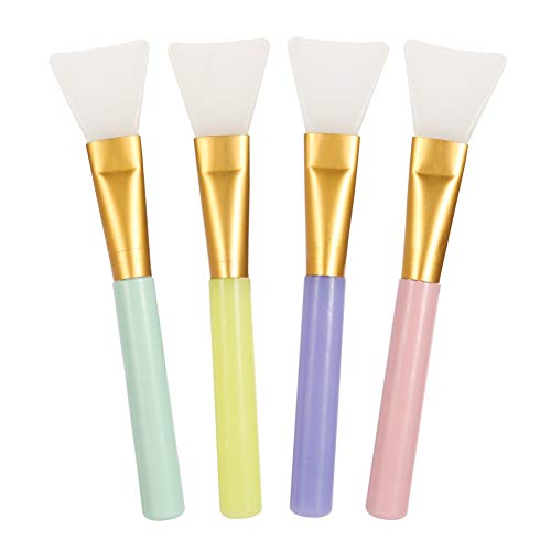 You&Lemon 4 Piezas Cepillos de Mascarilla de Silicona Maquillaje Profesional Herramienta de Máscara Suave Brocha para Coméstico