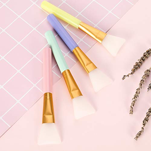 You&Lemon 4 Piezas Cepillos de Mascarilla de Silicona Maquillaje Profesional Herramienta de Máscara Suave Brocha para Coméstico