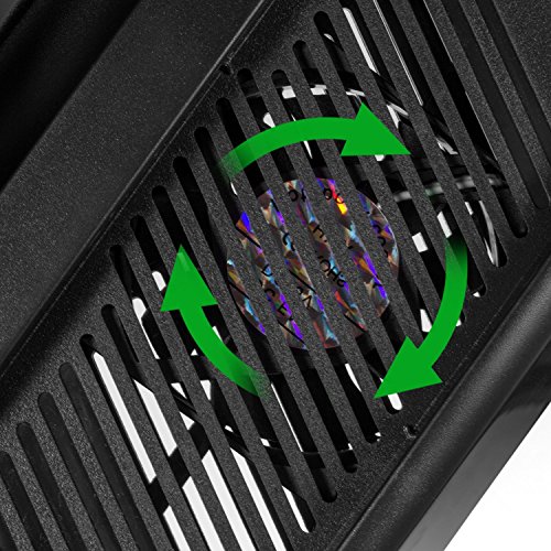 Younik VG-09 PS4 Pro - Ventilador Vertical de refrigeracióncon Controlador Dualshock y estación de Carga de 3 Puertos USB Hub para Playstation 4 Pro